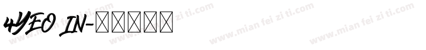 4YEO IN字体转换